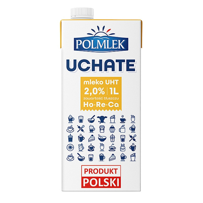 Mleko UHT POLMLEK 2%, 1l, krótki termin ważności