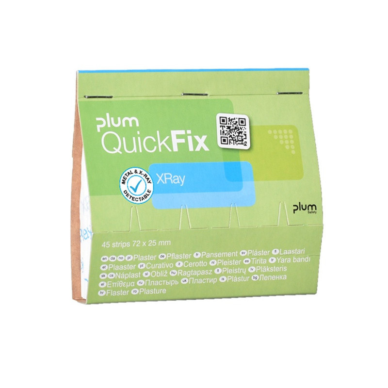 Plastry wykrywalne PLUM QuickFix XRey, wkład, 45 szt.