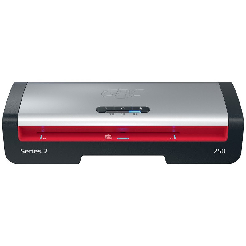 Laminator GBC 250 Office, A4, nagrzew.: 1min, prędk. laminacji: 36s., czarno-srebrny