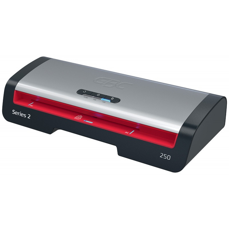 Laminator GBC 250 Office, A4, nagrzew.: 1min, prędk. laminacji: 36s., czarno-srebrny