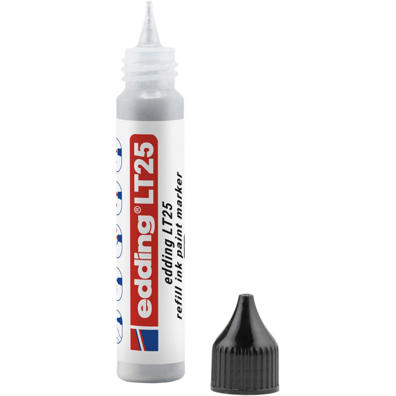 Tusz do uzupełniania markerów olejowych e-LT 25 ECOLINE, EDDING, srebrny