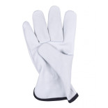 Rękawice robocze DONAU SAFETY DS-DRIVCOW, driver, skóra bydlęca, rozm. 7/S, białe