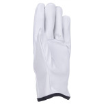 Rękawice robocze DONAU SAFETY DS-DRIVCOW, driver, skóra bydlęca, rozm. 8/M, białe