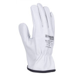 Rękawice robocze DONAU SAFETY DS-DRIVCOW, driver, skóra bydlęca, rozm. 10/XL, białe