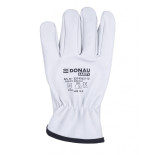 Rękawice robocze DONAU SAFETY DS-DRIVCOW, driver, skóra bydlęca, rozm. 10/XL, białe