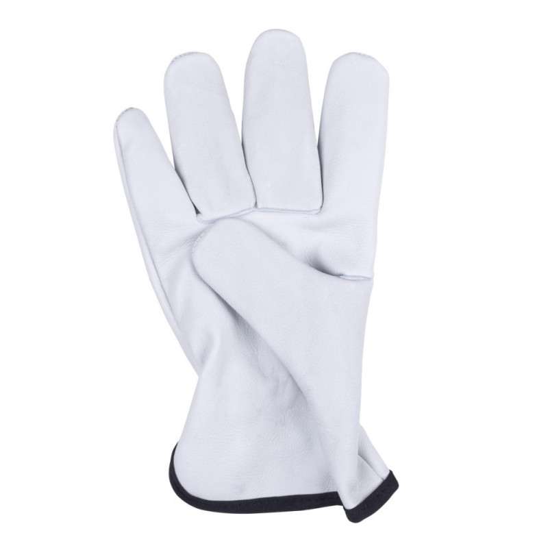 Rękawice robocze DONAU SAFETY DS-DRIVCOW, driver, skóra bydlęca, rozm. 11/XXL, białe