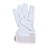 Rękawice robocze DONAU SAFETY DS-DOKGOAT, doker, skóra kozia, rozm. 10,5/XL, szaro-białe