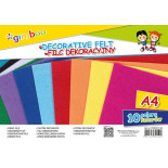 Filc dekoracyjny GIMBOO, A4, w folii, mix kolorów