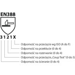 Rękawice spawalnicze DONAU SAFETY DS-WELTIG, TIG, skóra kozia, rozm. 8/M, biało-szare