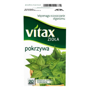 Herbata VITAX, ziołowa, pokrzywa, 20 torebek