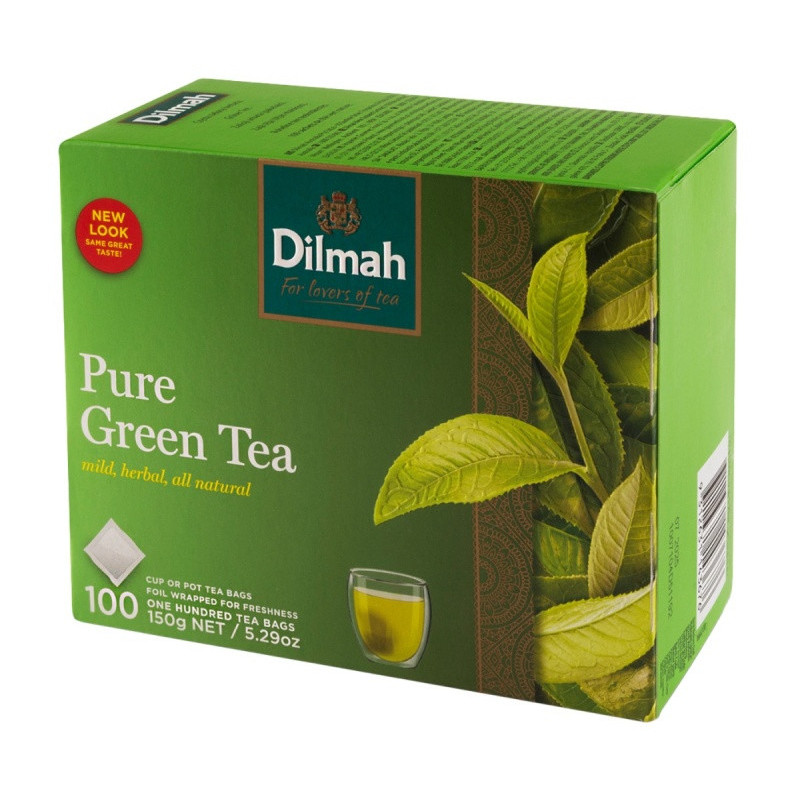 Herbata DILMAH, zielona, 100 torebek