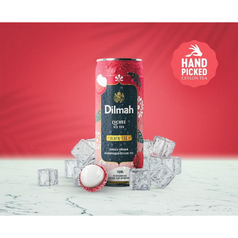 Herbata mrożona DILMAH, lychee, 330ml