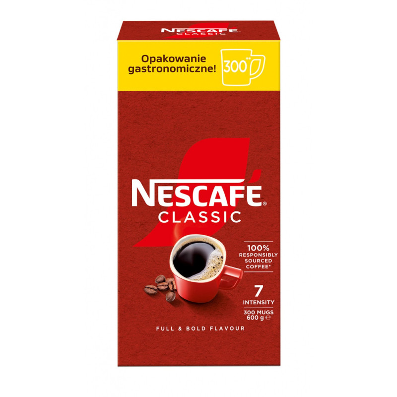 Kawa NESCAFE Classic, rozpuszczalna, 600g