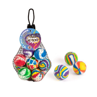 Zestaw szalonych piłeczek kauczukowych TRENDHAUS Take Action, 10 szt., mix kolorów
