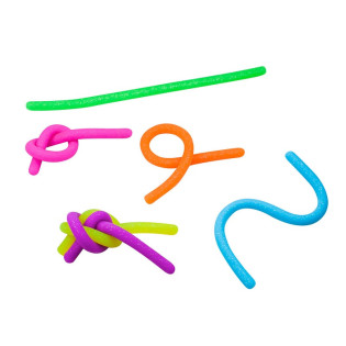 Sznurek elastyczny TRENDHAUS Powerstring, z brokatem, mix kolorów neonowych