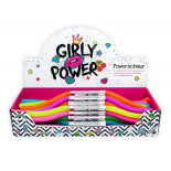 Sznurek elastyczny TRENDHAUS Powerstring, z brokatem, mix kolorów neonowych