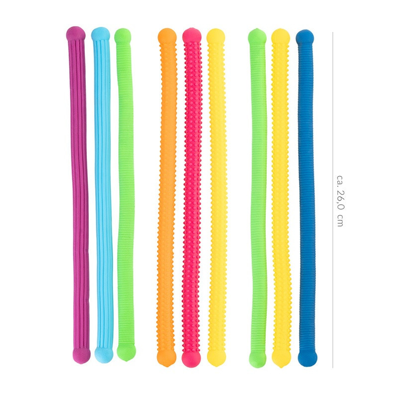 Galaktyczne sznurki antystresowe TRENDHAUS SA, dł. 26 cm, 3 sztuki, mix kolorów