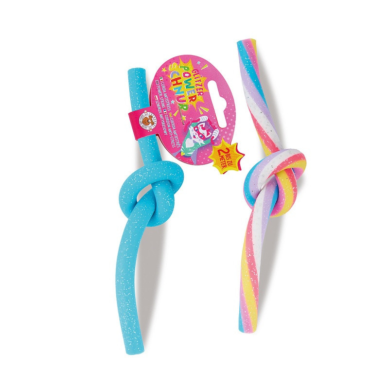 Sznurek błyszczący TRENDHAUS Powerstring, mix kolorów pastelowych