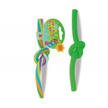 Sznurek świecący w ciemności TRENDHAUS Powerstring, mix kolorów neonowych