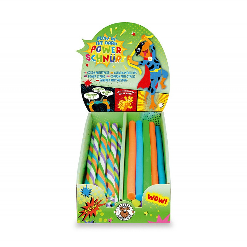 Sznurek świecący w ciemności TRENDHAUS Powerstring, mix kolorów neonowych