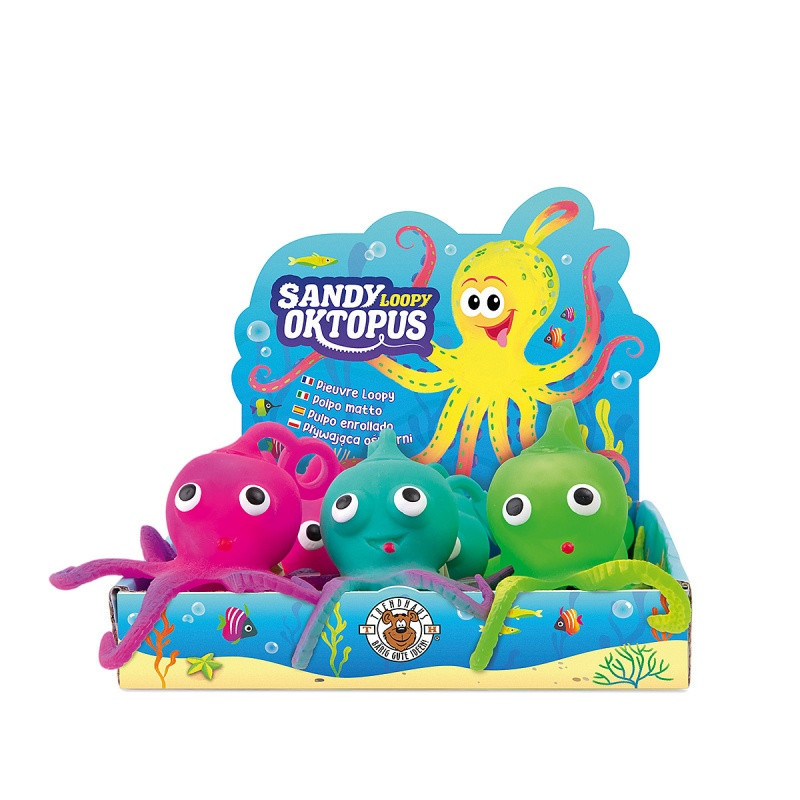 Gniotek ośmiornica na palec TRENDHAUS SO, mix kolorów