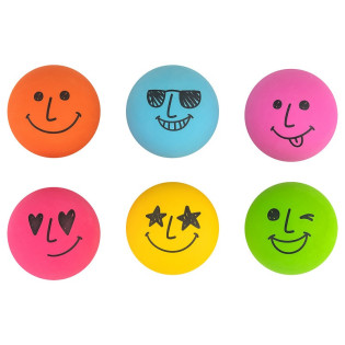 Piłka gumowa do odbijania TRENDHAUS Chile & Smile, 6 cm, mix kolorów