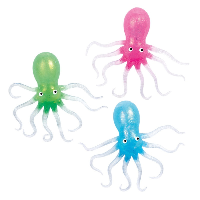 Gniotek ośmiornica błyszcząca TRENDHAUS SO, mix kolorów