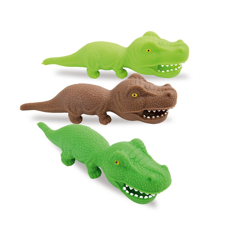 Rozciągliwy krokodyl wypełniony piaskiem TRENDHAUS ZOO, mix kolorów