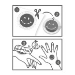 Tatuaże TRENDHAUS Chile & Smile, brokatowe, 20szt., mix kolorów