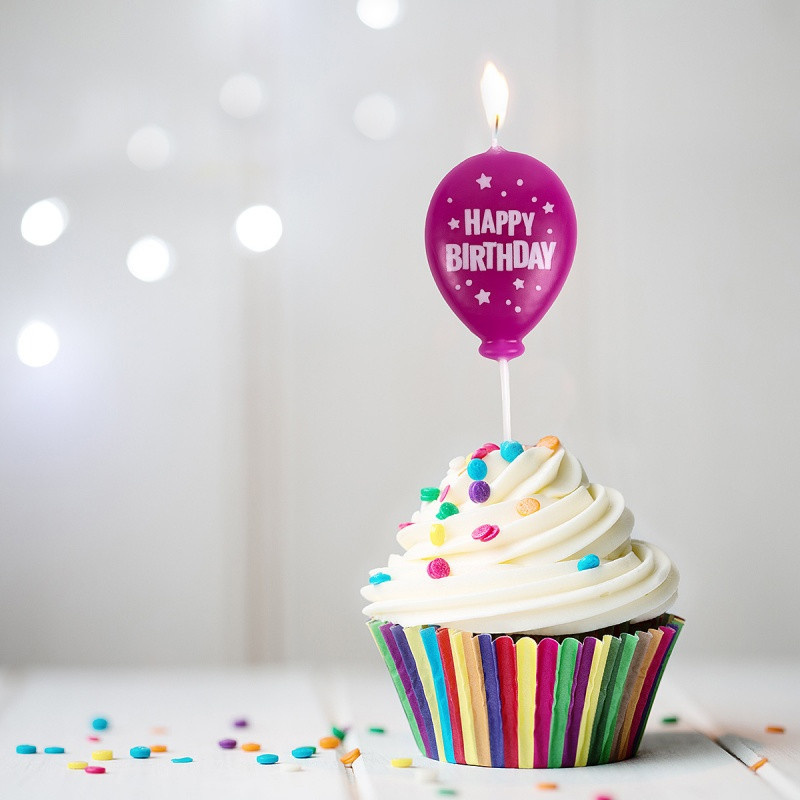 Świeczka urodzinowa TRENDHAUS Birthday Fun, balon, mix kolorów