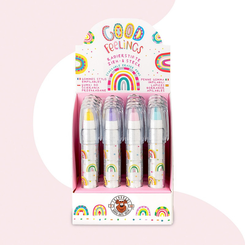 Gumka przekładana TRENDHAUS Good Feelings, mix kolorów