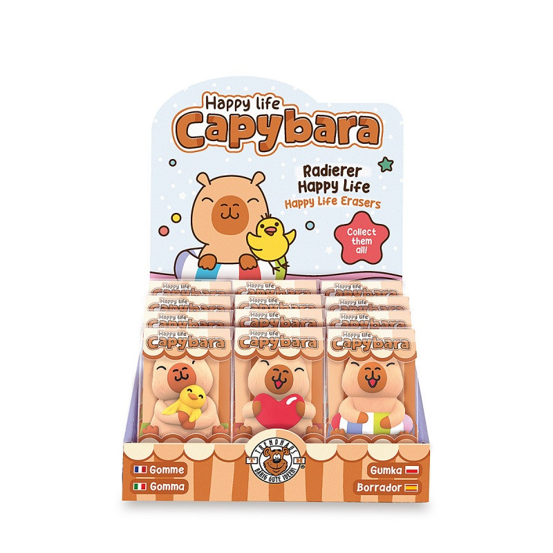 Gumka do ścierania TRENDHAUS CP HL-5, kapibara, mix kolorów