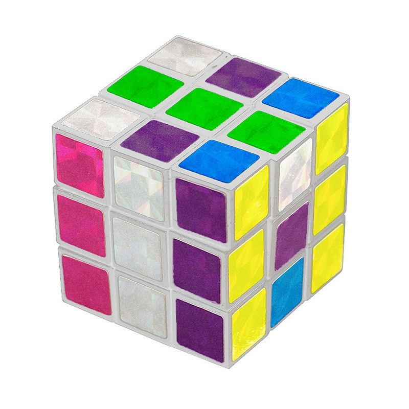 Mini kostka Rubika TRENDHAUS, z brokatem, mix kolorów