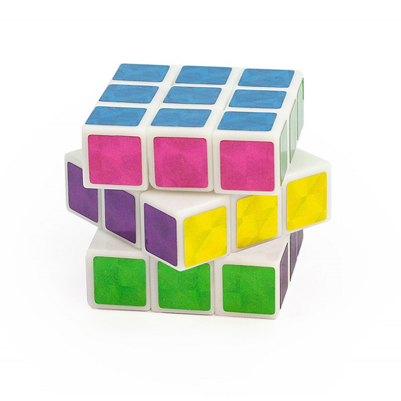 Mini kostka Rubika TRENDHAUS, z brokatem, mix kolorów