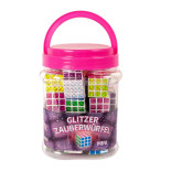 Mini kostka Rubika TRENDHAUS, z brokatem, mix kolorów