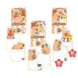 Zestaw notesów TRENDHAUS CP HL-5, kapibara, 2 x 45 kart., mix kolorów