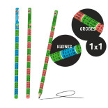 Ołówek z tabliczką mnożenia TRENDHAUS BTS, mix kolorów neonowych