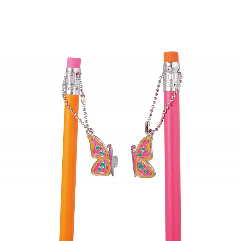 Ołówki TRENDHAUS GFH Best-friends, z motylkiem zawieszką, 2 szt., mix kolorów