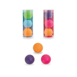 Zestaw piłka kauczukowa i gumka do ścierania 2w1 TRENDHAUS, 3 szt., mix kolorów