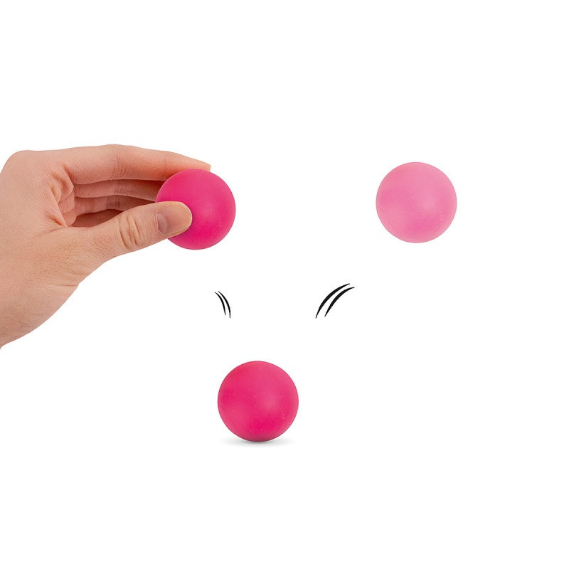 Zestaw piłka kauczukowa i gumka do ścierania 2w1 TRENDHAUS, 3 szt., mix kolorów