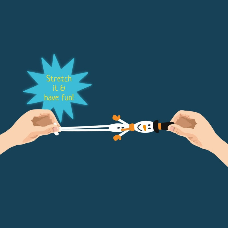 Rozciągliwi przyjaciele TRENDHAUS MM, bałwanki, 2 szt., mix kolorów