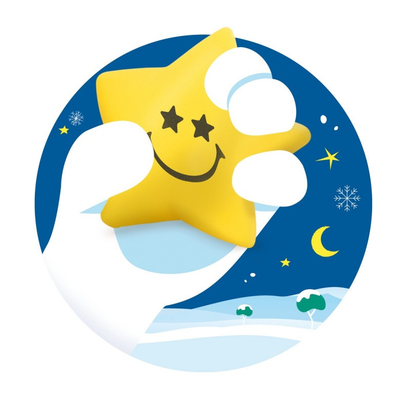 Gniotek gwiazdka TRENDHAUS MM, żółta