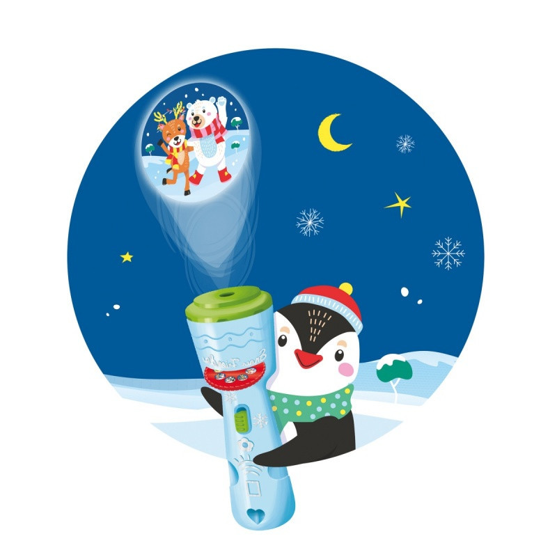 Projektor z zimowymi obrazkami TRENDHAUS MM SF, mix kolorów