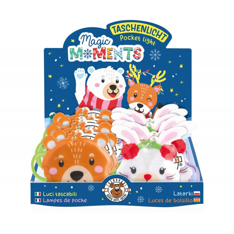 Latarka LED z karabińczykiem TRENDHAUS MM SF, mix kolorów