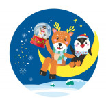 Brokatowa kula śnieżna TRENDHAUS MM SF, mix kolorów