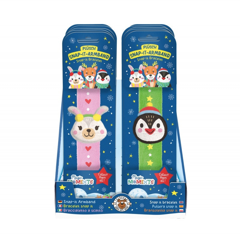 Pluszowa bransoletka zwijana TRENDHAUS MM SF, mix kolorów