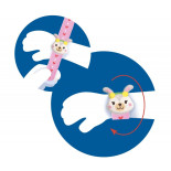 Pluszowa bransoletka zwijana TRENDHAUS MM SF, mix kolorów