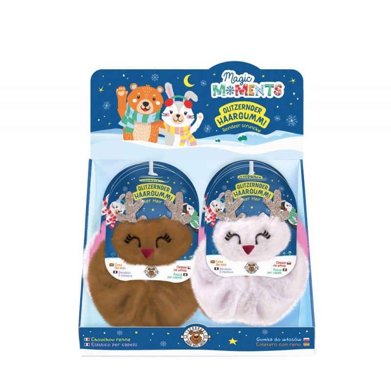 Gumka do włosów TRENDHAUS MM SF, renifer, mix kolorów