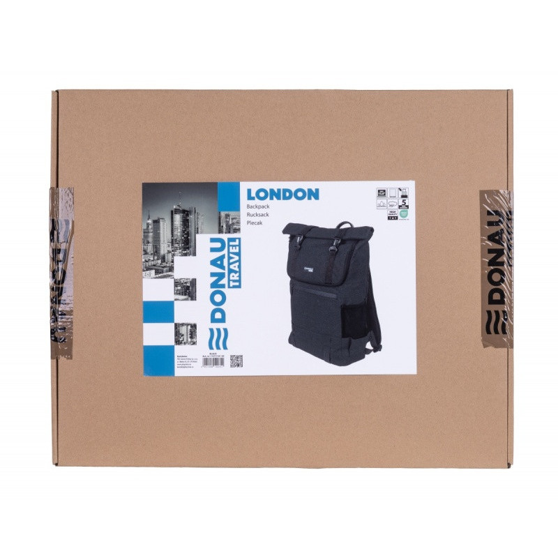 Plecak DONAU TRAVEL London, 15,6", 18l, czarny