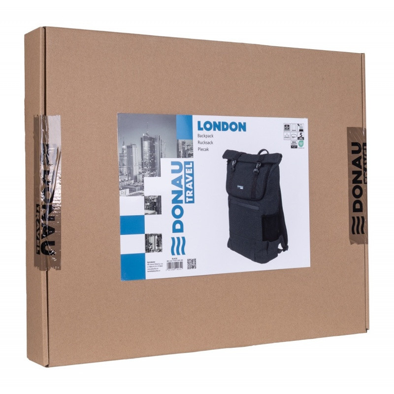 Plecak DONAU TRAVEL London, 15,6", 18l, czarny